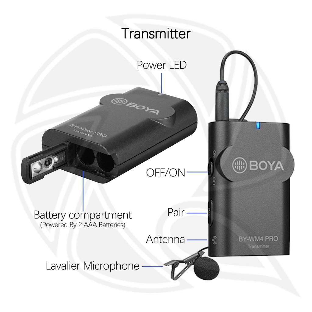 BOYA BY WM4 PRO K6 Two Person Digital Wireless Omni Lavalier